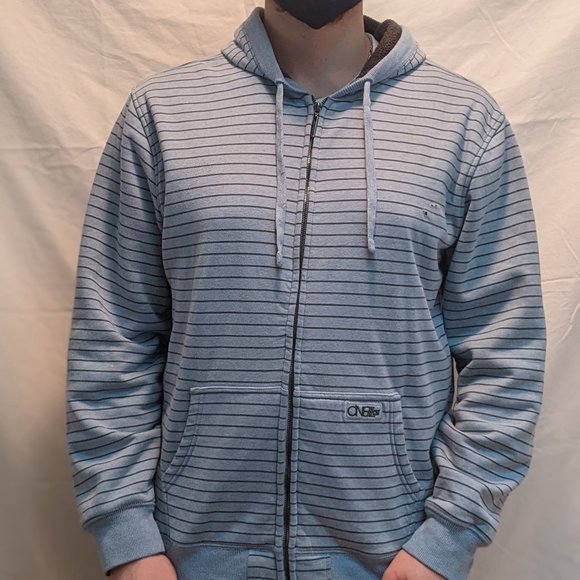O'Neill Striped Hoodie (Light Blue-Black) - Picture 1 of 7